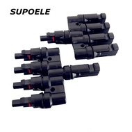 MC4Photovoltaic T Type5Connector MC4Solar Energy4Turn1Cable connector4T Branch Photovoltaic connecto