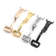 High quality adaptation Stainless Steel Watch Buckle for IWC Accessories Leather 18mm Watch Strap Locker Portugal Glossy Waterproof with Tool Folding Clasp