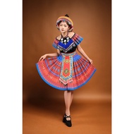 Women's H'Mong Costume, Women's Hmong National Costume, Hmong Performance Costume (not included)