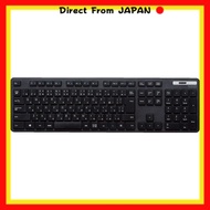 ELECOM Wireless Keyboard Membrane Thin Full Keyboard Numeric Keypad Black TK-FDM110TXBK