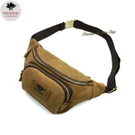 Rush Rider Full Cow Leather Waist Bag Casual Pouch Bag Men Chest Bag