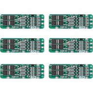 6pcs 3S 20A BMS 18650 Modul Pengecas Bateri Li-ion Lithium Papan Perlindungan BMS PCB 11.1V 12V 12.6