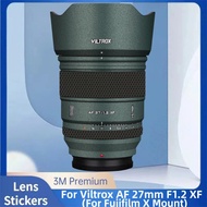 Untuk Viltrox AF 27mm F1.2 XF (Untuk Fujifilm X Mount) Pelekat Pelindung Lensa Kamera Vinyl Balut Fi