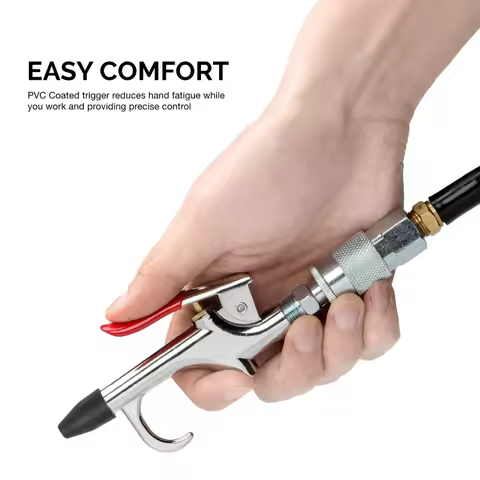 Automotive Pneumatic Dust Blower Metal Spray Gun Tool Air Inlet Kit Spray Gun Nozzle Dust Cleaning T
