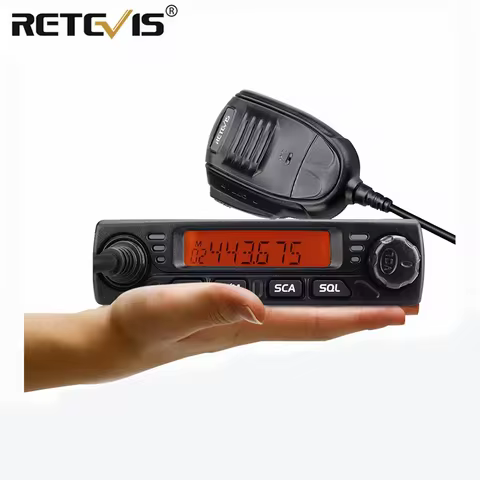 Retevis RT98 Car Radio Station Walkie Talkie Mobile Radio VHF UHF Mini Ham Radio Transceiver Amateur