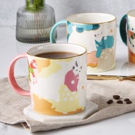日本浮世繪貓咪茶花-吉祥貓馬克杯(茶花)