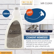 MR CLEAN Cement Detergent 500ML Cement Stain Remover Cleaning Pencuci Simen Lantai Mozek 洋灰清除剂 [Read