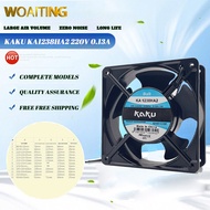 KAKU KA1238HA2 220V 0.13A พัดลมโลหะใบพัดพัดลมกันน้ำพัดลมทนอุณหภูมิสูง120*120*38มม.