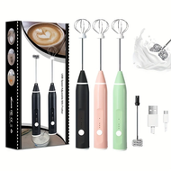 Electric Milk Frother Stainless Steel Electric Milk Frother Automatic Milk Frother Portable Milk Fro