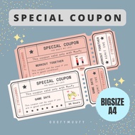 [goofymuufy] Custom Love Coupon SIZEBIG Custom Ticket/s Custom Coupon/s
