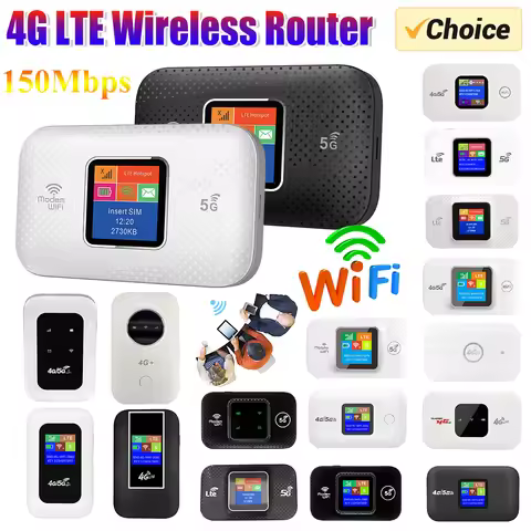 4G/5G Mobile WIFI Router 150Mbps 4G LTE Wireless Router 3000mA Portable Pocket MiFi Modem Mobile Wif