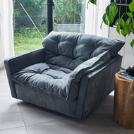 baxter Rotating Single Fabric Sofa sorrento Frosted Down Straight Row Small Apartment Rotating Sofa