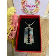 [RJ] Razor Blade Punk Customized Necklace