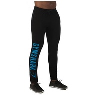 Muscle brothers fashion Gymshark logo fitness sweatpants men s stretch your feet leisure trousers