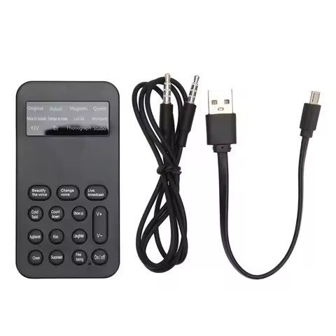 Sound Changer Voice Changer Handheld Mini Voice Changer Device 8 Sound Effects Machine for Phone Cal