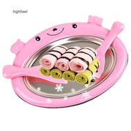 HHEL_Cute Cartoon Ice Cream Roll Maker Machine Fried Yogurt Plate Summer Kids Toy