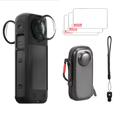 Tempered Glass for Insta360 X4 Air Lens Guards Storage Bag Screen Protector Film for Insta360 X4 Air