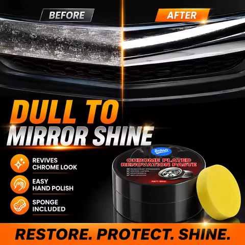 Multi-Metal Polish Paste - Rust & Scratch Remover for Alloy Wheel Repair, Rim Care, Copper, Aluminum