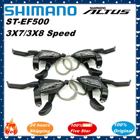 Shimano ST-EF500 Shifter 3s 7s 8s EZ FIRE PLUS Brake Lever 21speed 24speed With Window MTB Mountain 