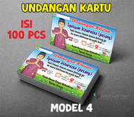 Undangan Khitan Kartu Undangan Kartu Khitanan isi 100 lembar Langsung Jadi