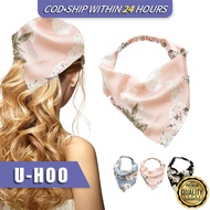Bandana Hair Scarf Vintage Flowers Summer Travel Essential Hair Turban For Woman Triangle Headband