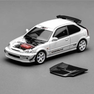 MotorHelix 1:64 MH Diecast Honda Civic Type R EK9 Spoon EK9 Mugen Vehicle Model Die Cast Collection
