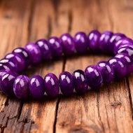 天然蘇俱來石手串算盤珠紫色手鏈