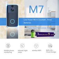M7 Smart Video Doorbell PIR Detection 720P 166-degree Wide-angle Camera Doorbell Motion Sensing Two-way Talk for Home Of