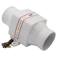 IZTOSS 12V Boat Blower 4 Inch 270 CFM In-Line Marine Bilge Engine Galley Boat Cabin Ventilation Fan 