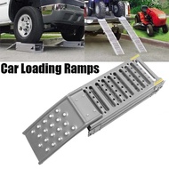 Heavy Duty Car Loading Ramps, Multifunction Long Steel Folding Motorcycle 4 Four Wheeler ATV Pickup 