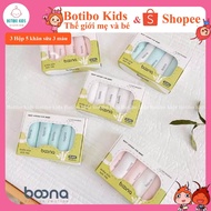 Combo (3 Boxes of 3 colors) 5 Boona Bamboo Fiber Milk Towels 2 Layers Soft, Smooth Plain Color - Saf