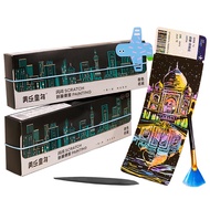 Booking scratch off note ชุดตั๋วบุ๊คมาร์ค world city scratch off graffiti art