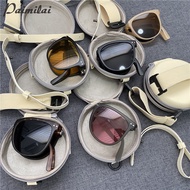 PAIMILAI Women's foldable air cushion sunglasses UV protection sunglasses