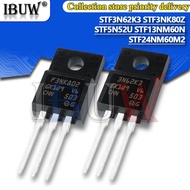 10pcs STF3N62K3 STF3NK80Z STF5N52U STF13NM60N STF24NM60M2 3NM60N 24NM60M2 STF3N62 STF3NK80 STF5N52 T