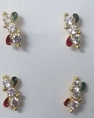 GOLD POLISHED MUKUTHI 1 PCS (NOT 916) READY STOCK