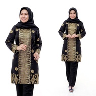 Tunik Batik Wanita Prada New Casual Modern / Sarimbit Batik / Gamis / Syari/ Batik / Atasan / Dress 