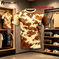 FELET Shirt RN3609 Pixelate Design (Black) Baju Felet