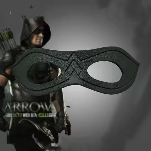 Green Arrow Season 4 Oliver Queen Eye Mask Helmet Goggle Superhero Halloween Carnival Party Cosplay 