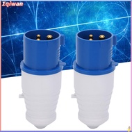 1qiwan-my 3-Leaf Industrial Power Plugin IP44 with a Nominal Rating of 16A 220-2PCS for Electrical A