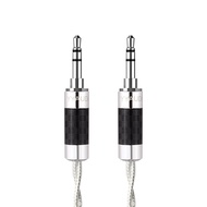 YYAUDIO HIFI Bạc 3.5mm Cáp Âm Thanh Aux Dành Cho Điện Thoại Di Động Máy Tính Để Bàn Dàn Âm Thanh Xe