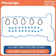 Engine Valve Cover Gasket Set Fit 3.7 L For Chevrolet Colorado GMC Hummer H3 Isuzu I-370 3.7L L5 GAS