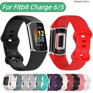 Replacement Sport watch band for Fitbit Charge 6 5 Charge6 Charge5 Soft TPU Smart Watch Bracelet Str