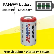 RAMWAY ER14250M battery 3.6V 1/2AA Sensor Controller Alarm Lithium Battery