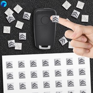 （FT）Car Remote Control Key Badge Sticker Aluminum Badge Sticker for Citroen C1 C2 C3 C4 C5 C6 C8 C4L