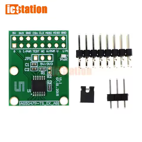 3.3V 5V AS5047P AS5047D Encoder SPI ABI Port Pulse Width Modulation Magnetic Encoder Adapter Board M
