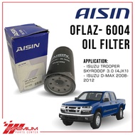 AISIN Oil Filter OFLAZ-6004 (Cross Ref. VIC C-524) for ISUZU D-MAX , ALTERRA , TROOPER