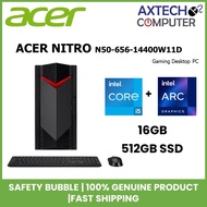 Acer Nitro N50-656-14400W11D Gaming Desktop PC (I5-14400F, 8GB, 512GB, Intel ARC A380, W11)