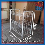 RAK CHIKI SERBAGUNA MINI/RAK DISPLAY/RAK TOKO/RAK MINIMARKET/RAK WARUNG/RAK BESI/RAK KERANJANG JAJAN