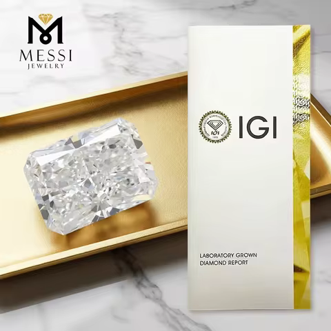 With IGI Certificat 1ct 1.5ct 2ct 2.5ct 3ct 5ct Radiant Cut Lab Grown Diamonds HPHT CVD Diamond Whol