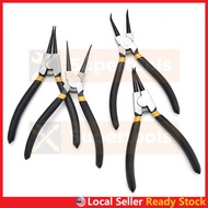 7" Inch Circlip Clip Plier Straight Bent Internal External Needle Snap Ring Retaining Clip Tool Playar Muncung Tirus